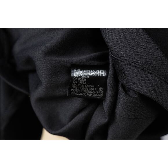 Tahari Size 14 Dress Sleeveless Buttoned Animal Print Lining Black - Picture 7 of 7